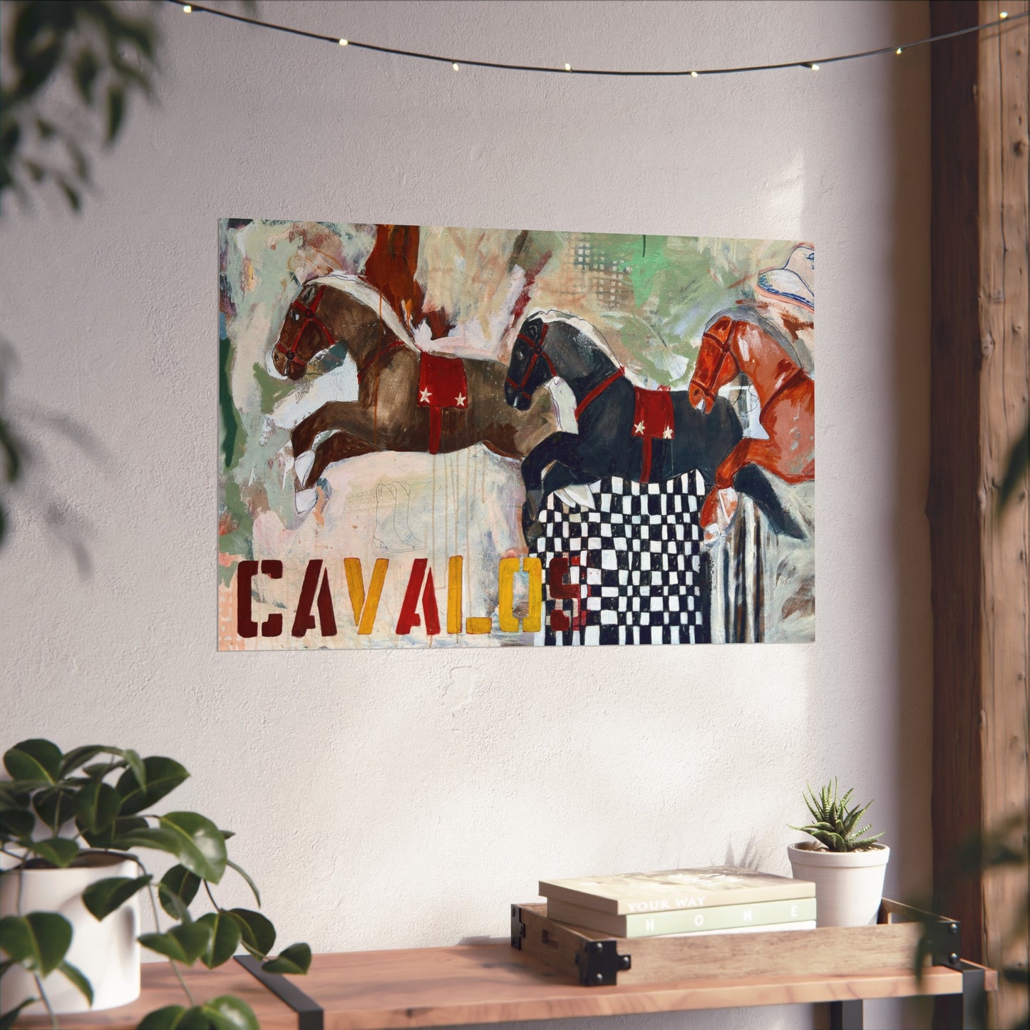 Fine Art Poster, Abstract Racing Horse