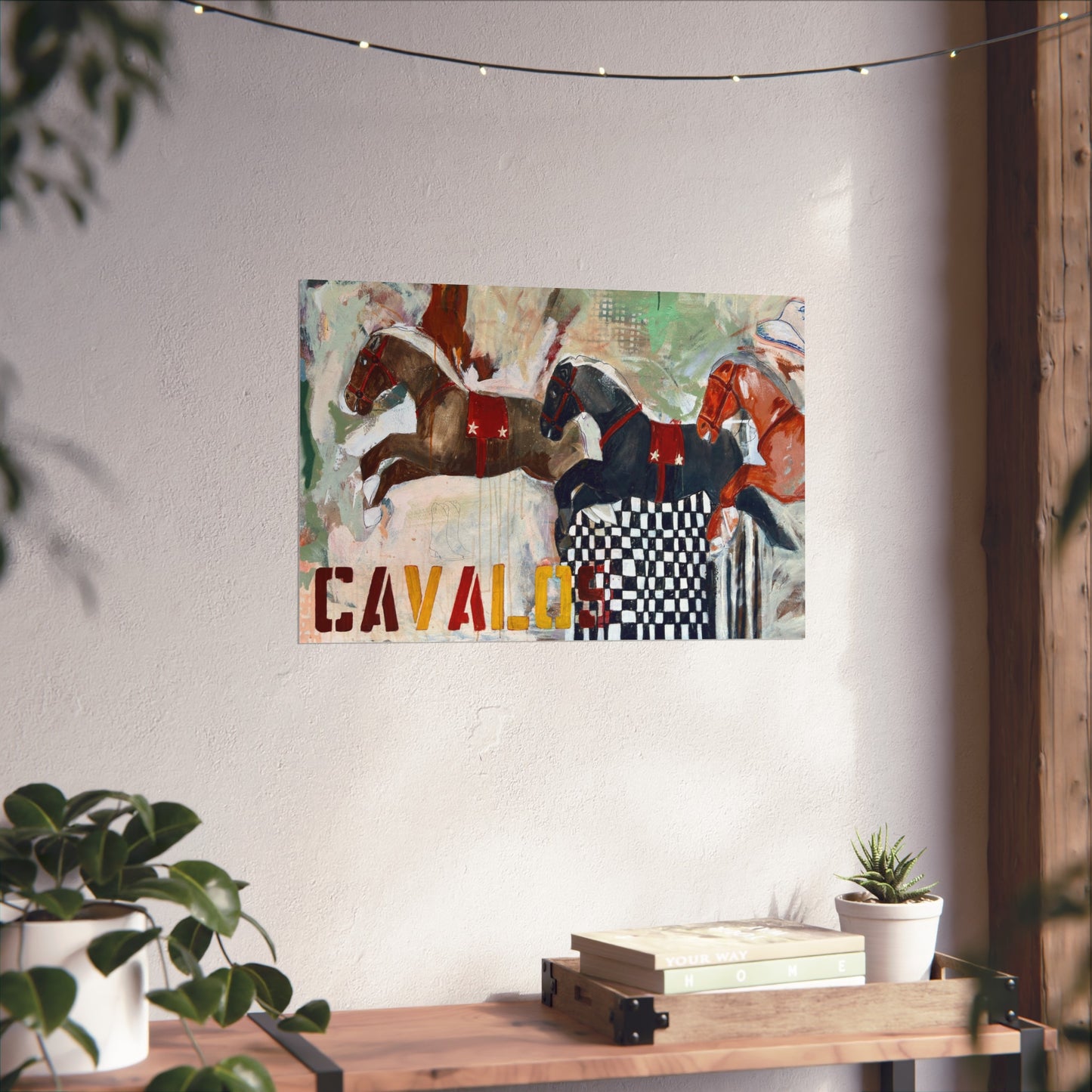 Fine Art Poster, Abstract Racing Horse