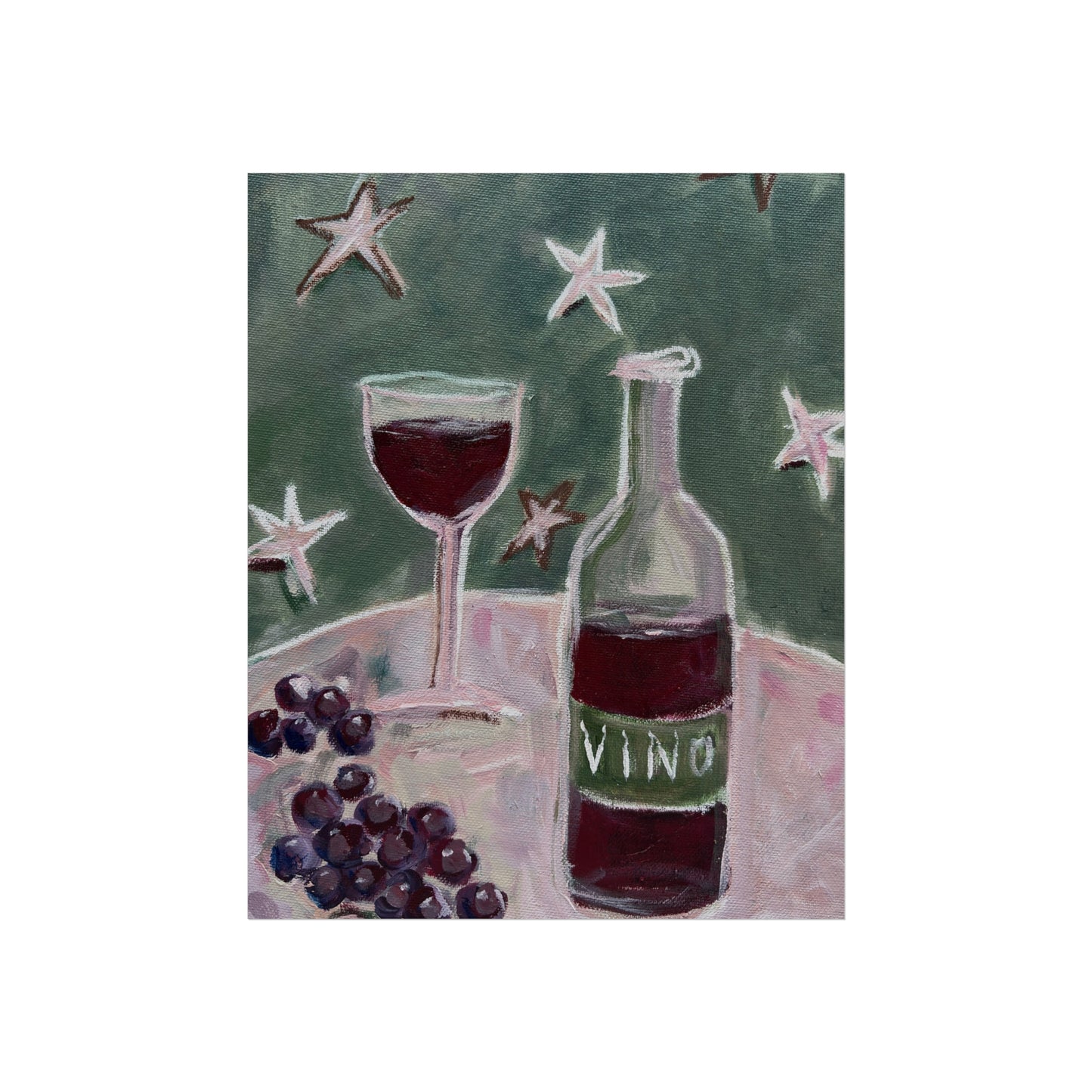 Fine Art Poster, Vino still life