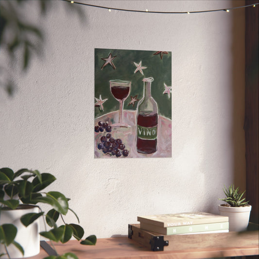 Fine Art Poster, Vino still life