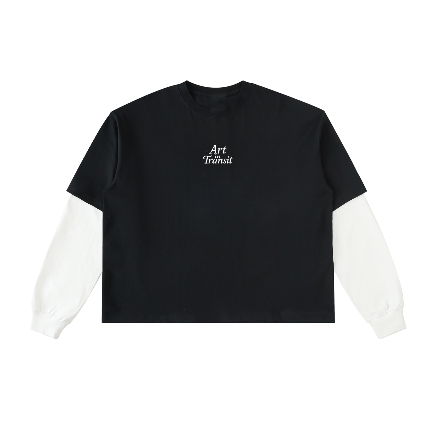 Art In Transit Layered Sleeve Cotton T-Shirt