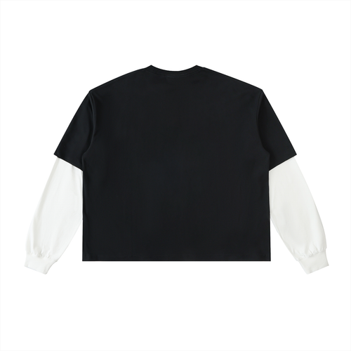 Art In Transit Layered Sleeve Cotton T-Shirt