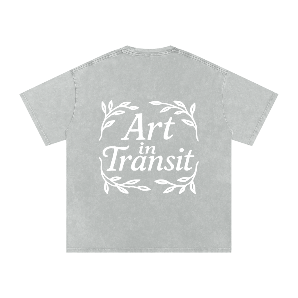 Snow Washed Oversized Cotton T-Shirt