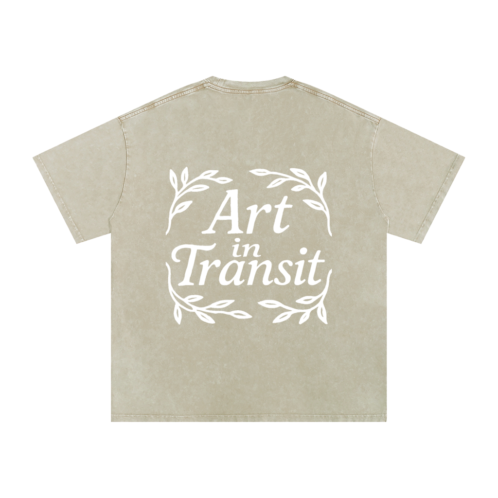 Snow Washed Oversized Cotton T-Shirt
